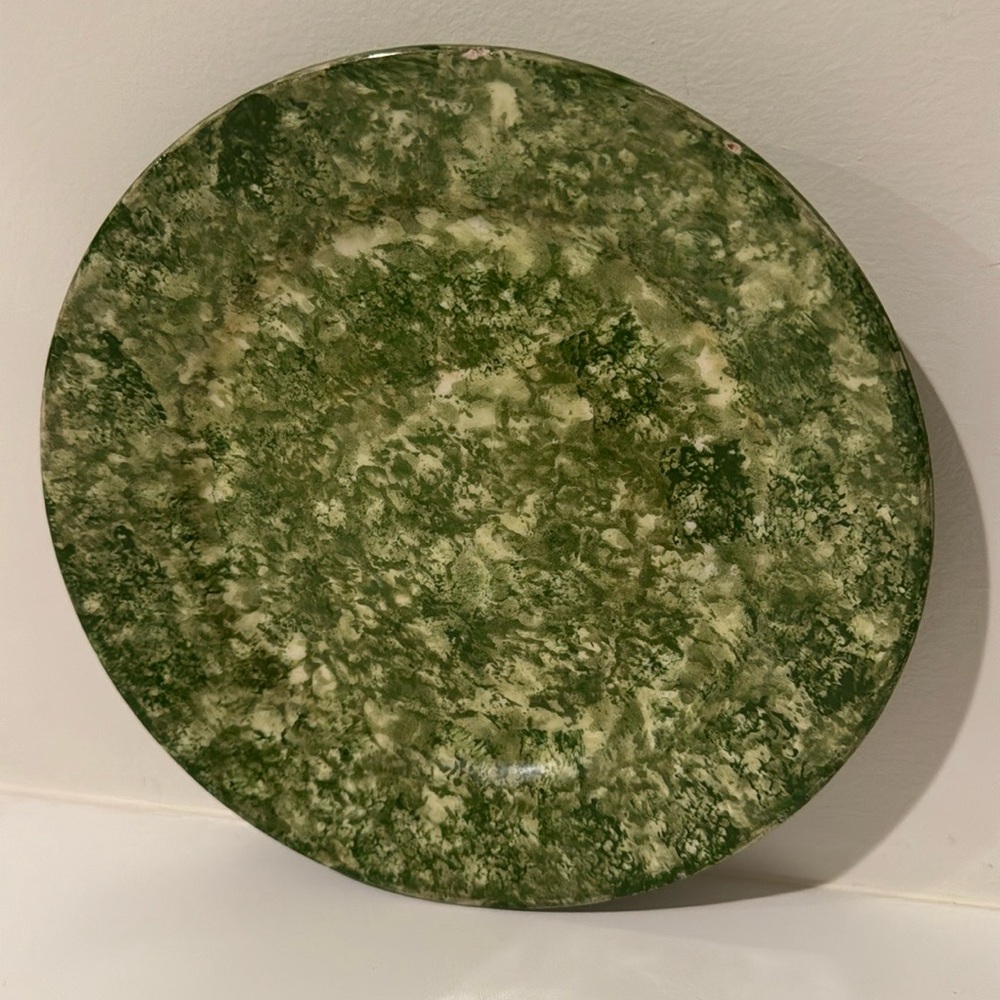 Very rare, Stangl, Green Caughley salad plate for Tiffany and Co.